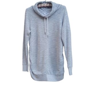 Liz Lange Light Gray Maternity Knit Top Tunic sz M